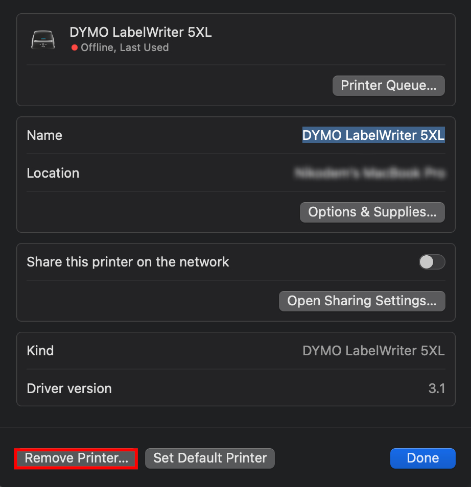 Why am I receiving an error while printing on Mac?