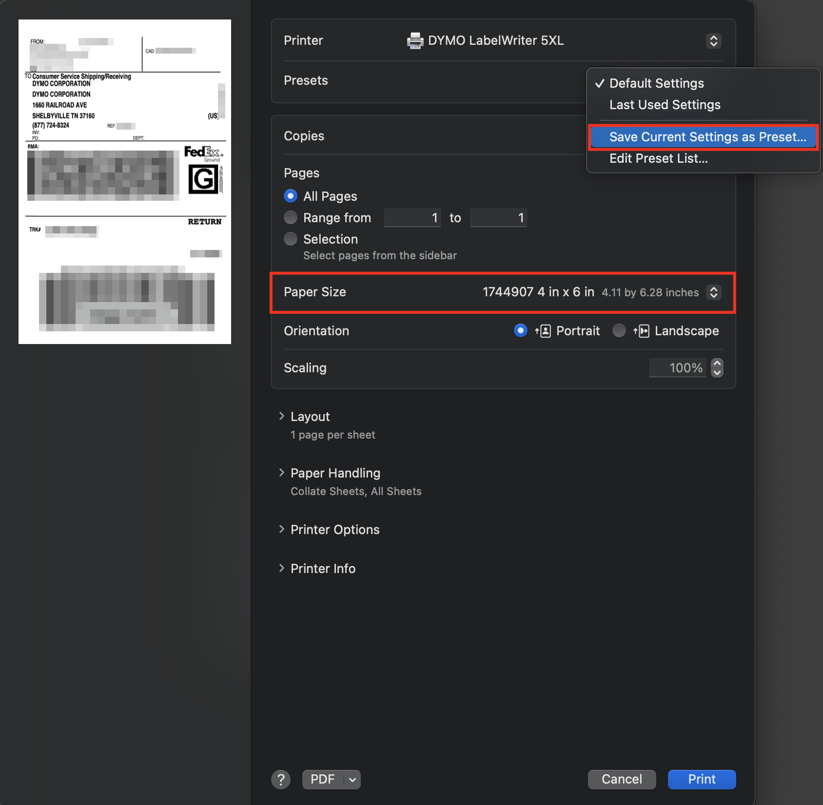 Why is my print misaligned when printing from third party software?