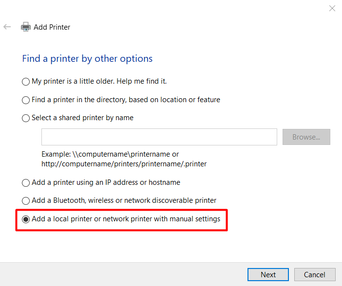 How to add a dummy (fake) printer?